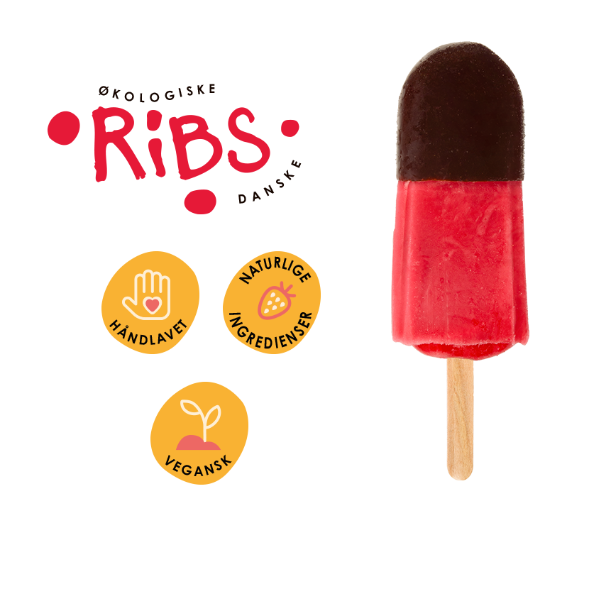 Vild Is Røde Ribs THIC (22 stk.) - økologisk